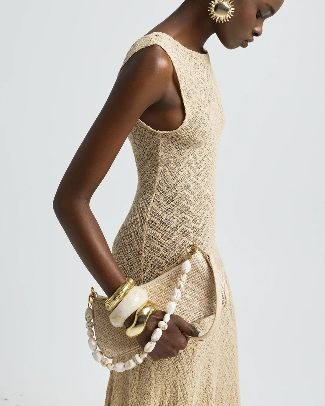 JAMIE SHOULDER BAG - NATURAL RAFFIA-BONE