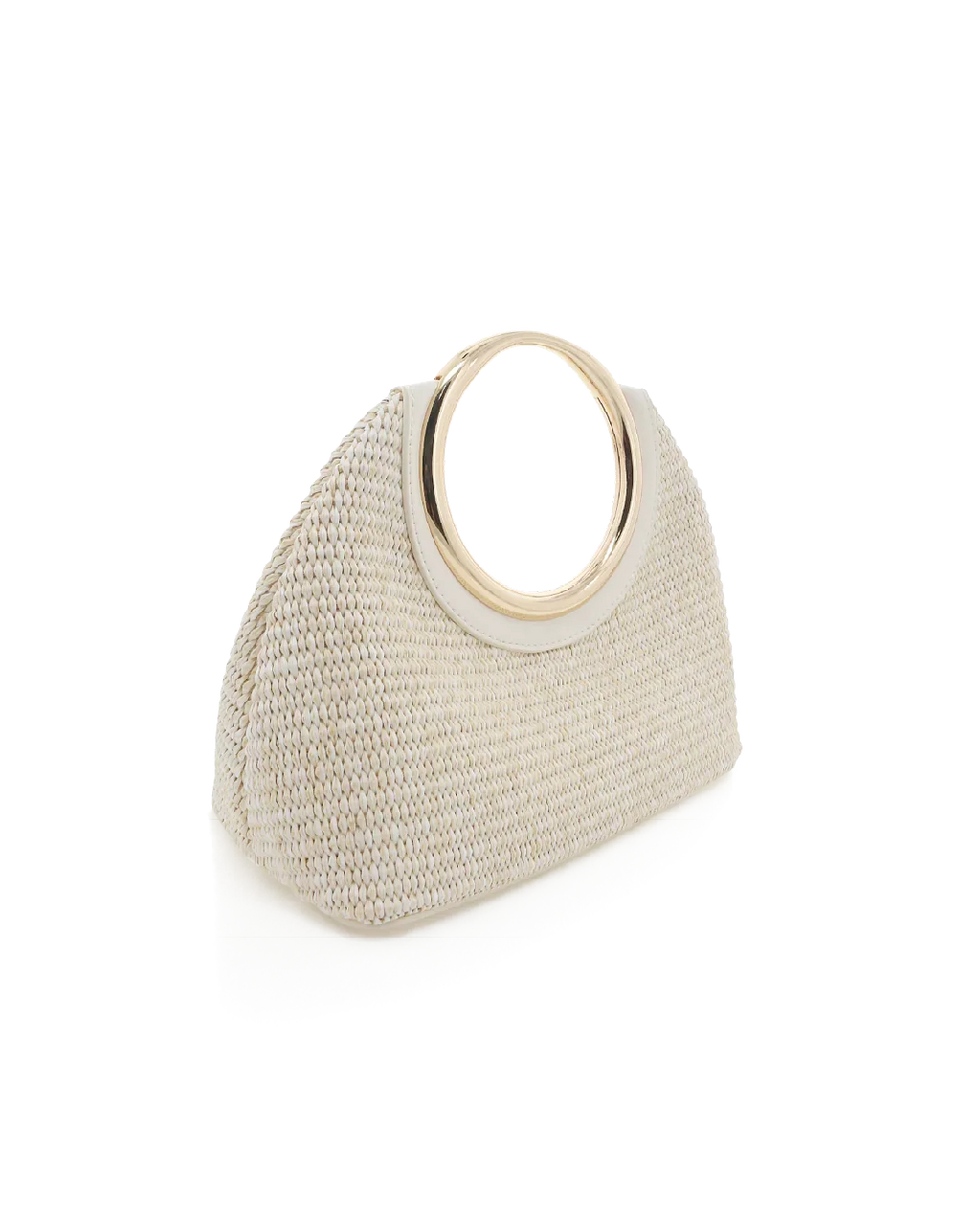 MONROE RAFFIA HANDLE BAG - CREAM RAFFIA-BONE