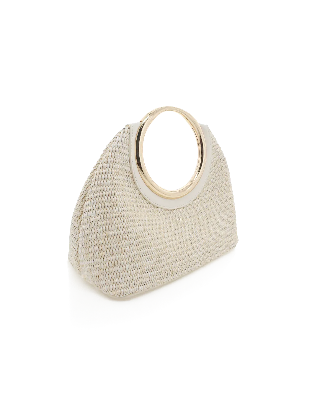 MONROE RAFFIA HANDLE BAG - CREAM RAFFIA-BONE