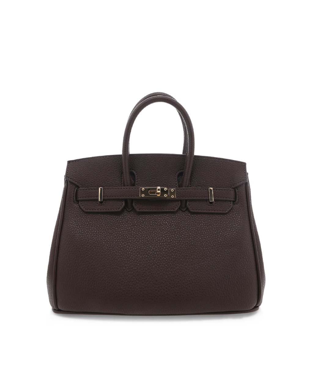 HAMPTON HANDLE BAG - CHOCOLATE PEBBLE