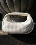 MAISIE WOVEN HANDLE BAG - BONE