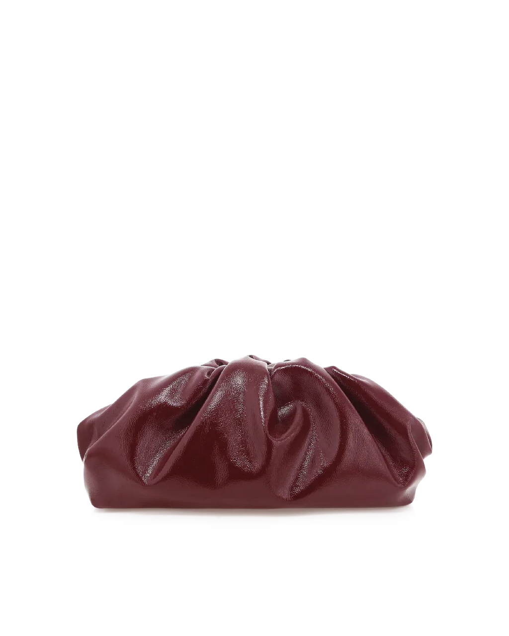 KYLA CLUTCH BAG - CHERRY CRINKLE PATENT