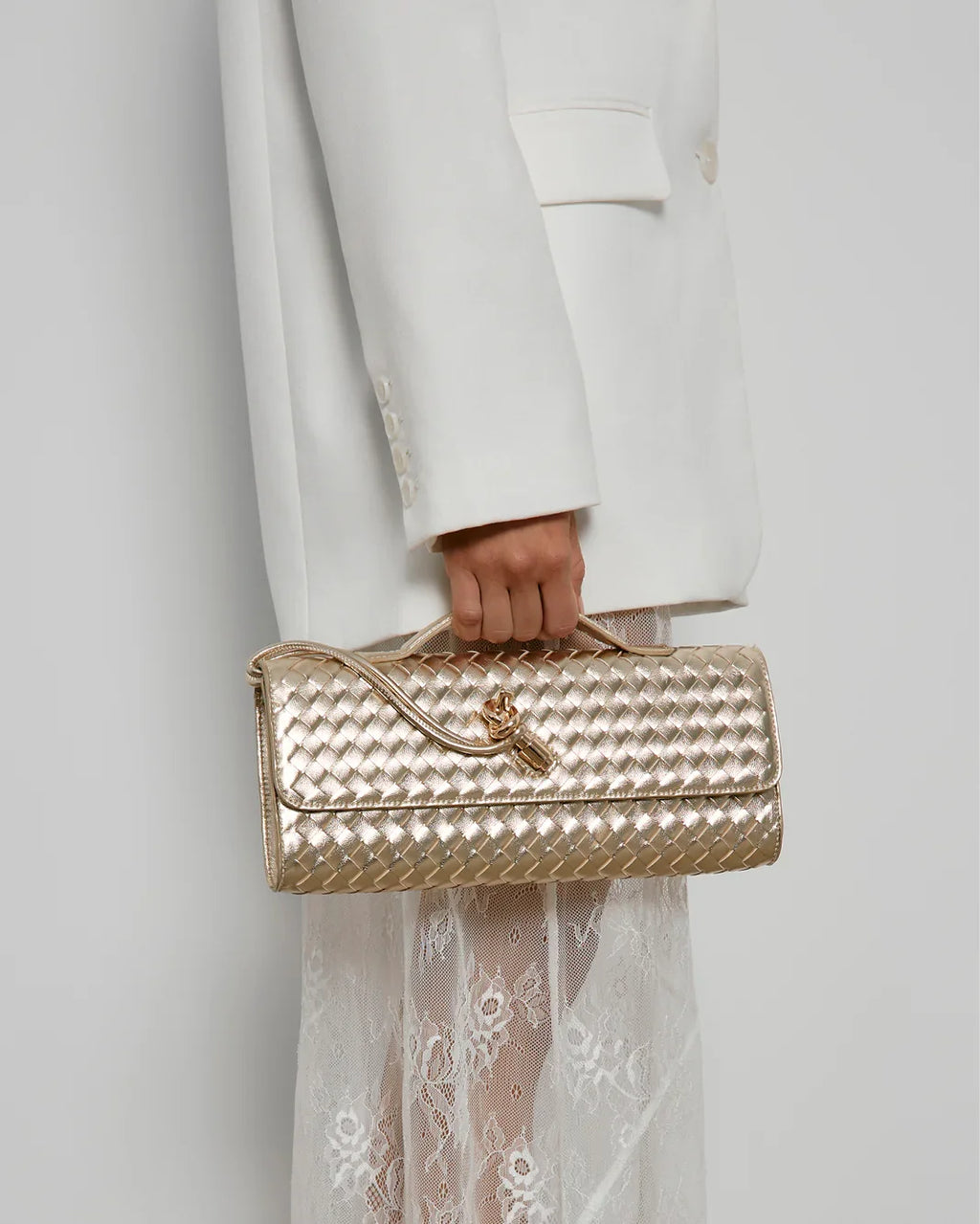 ALICE CLUTCH BAG - GOLD METALLIC