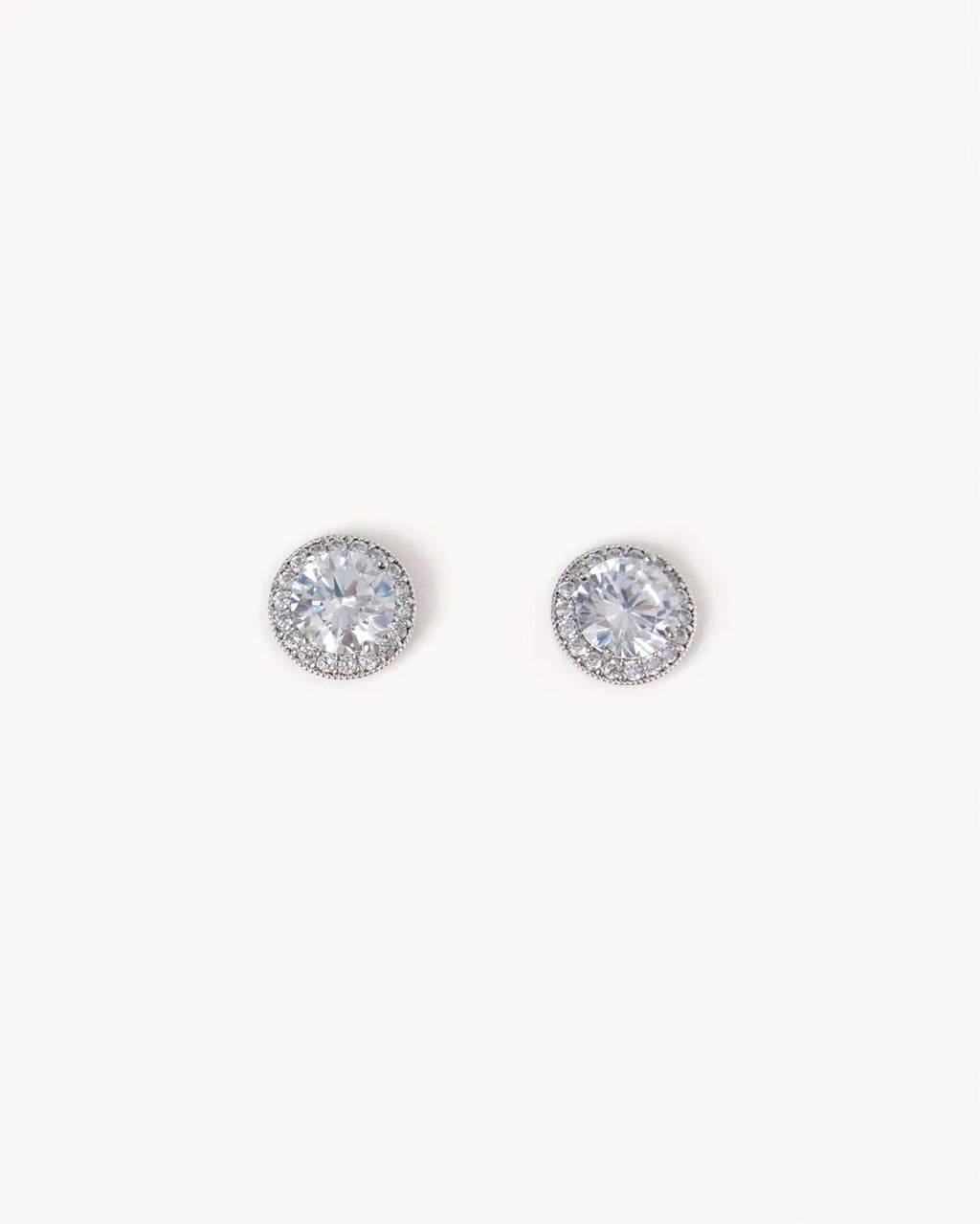 IMMY EARRINGS - SILVER-DIAMANTE