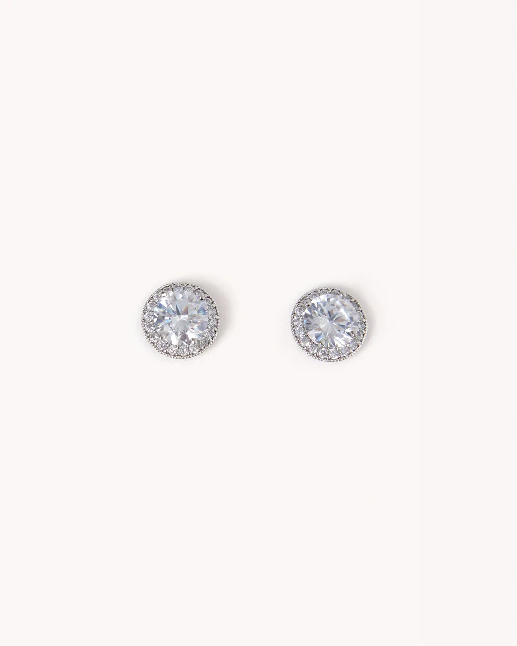 IMMY EARRINGS - SILVER-DIAMANTE