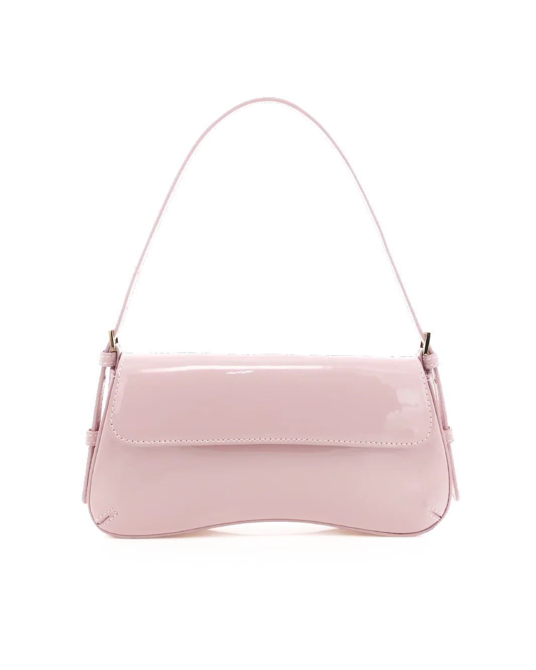 SABELLA SHOULDER BAG - BALLET PINK PATENT-GOLD