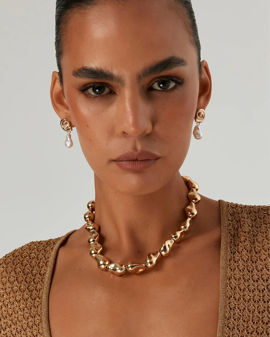 NOLA EARRNGS - GOLD-PEARL