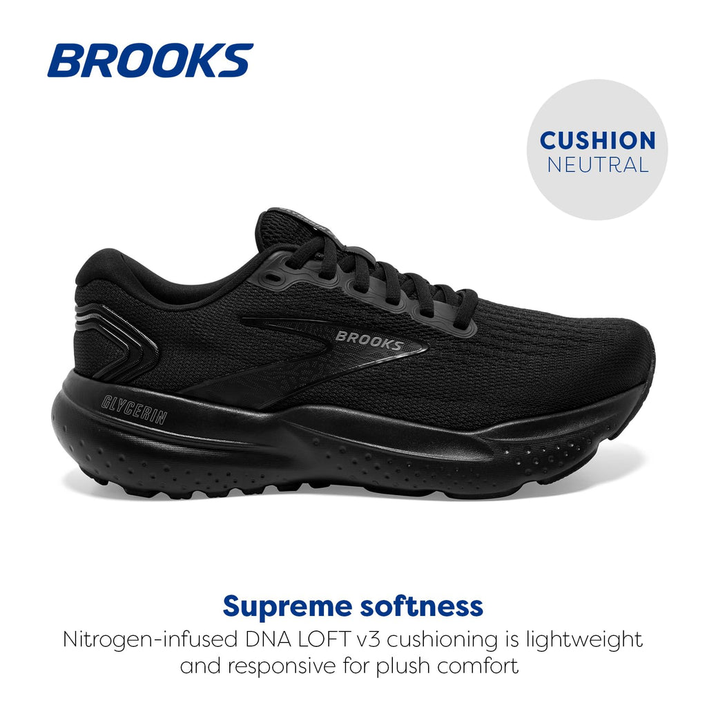 Brooks Glycerin 21 Mens Black/Black/Ebony