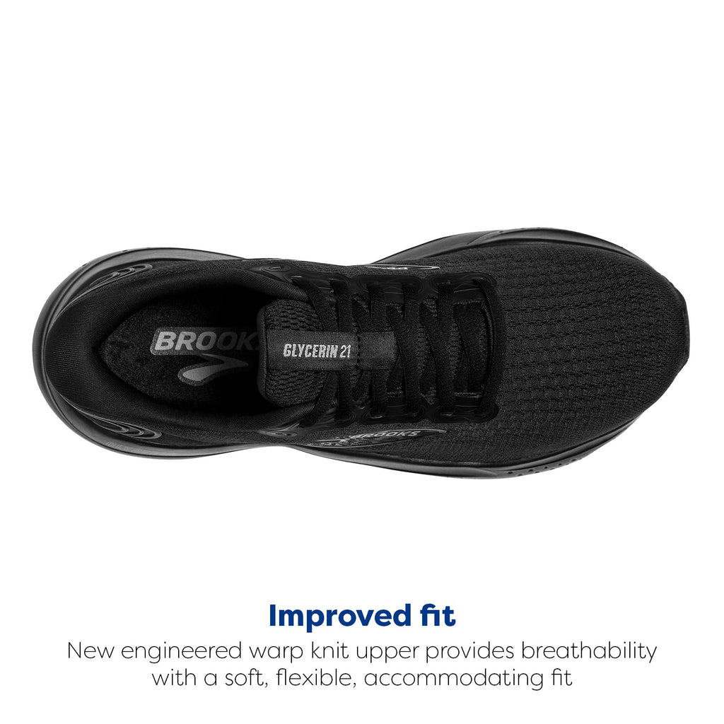 Brooks Glycerin 21 Mens Black/Black/Ebony