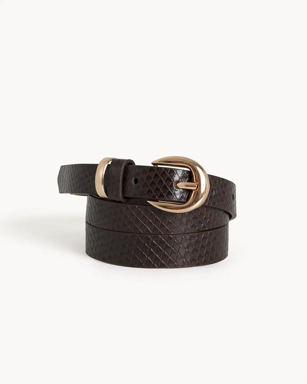 BELLA BELT - CHOCOLATE SCALE-GOLD