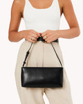 LIVIA SHOULDER BAG - BLACK SHINE