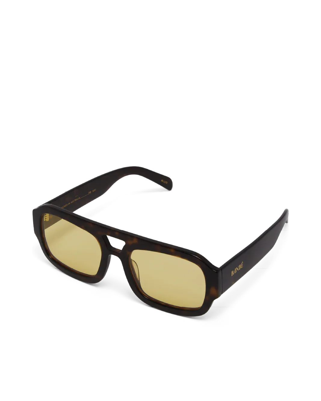 THE SUKI - DARK HAVANA TORT-YELLOW