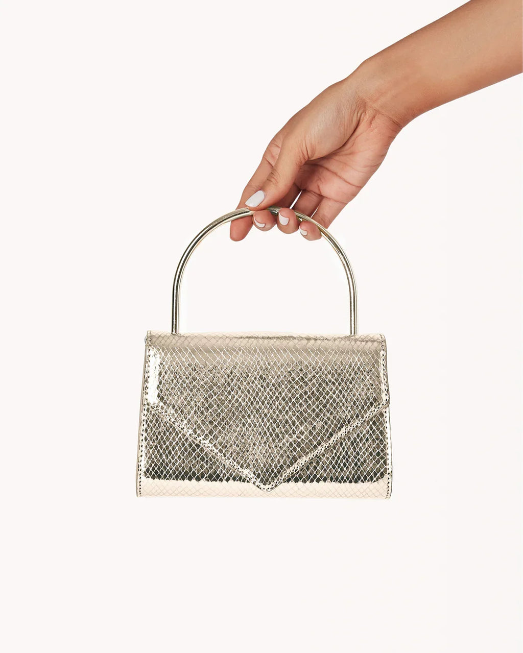 ASTON HANDLE BAG - GOLD SCALE
