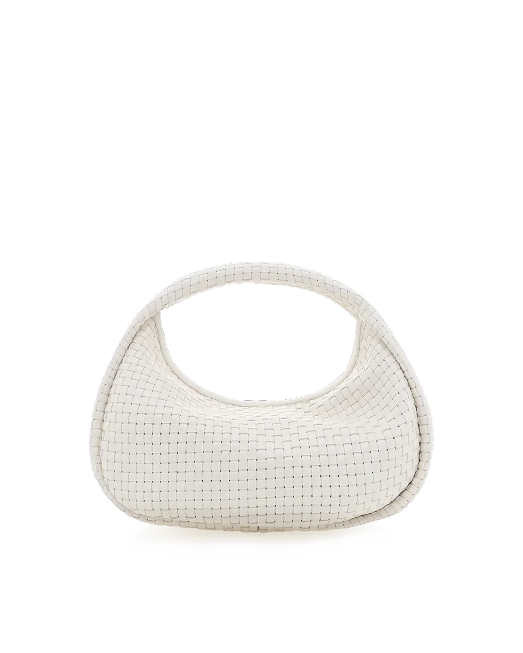 MAISIE WOVEN HANDLE BAG - BONE
