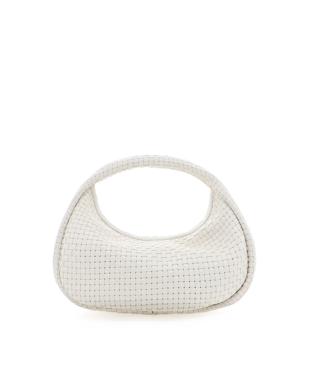 MAISIE WOVEN HANDLE BAG - BONE