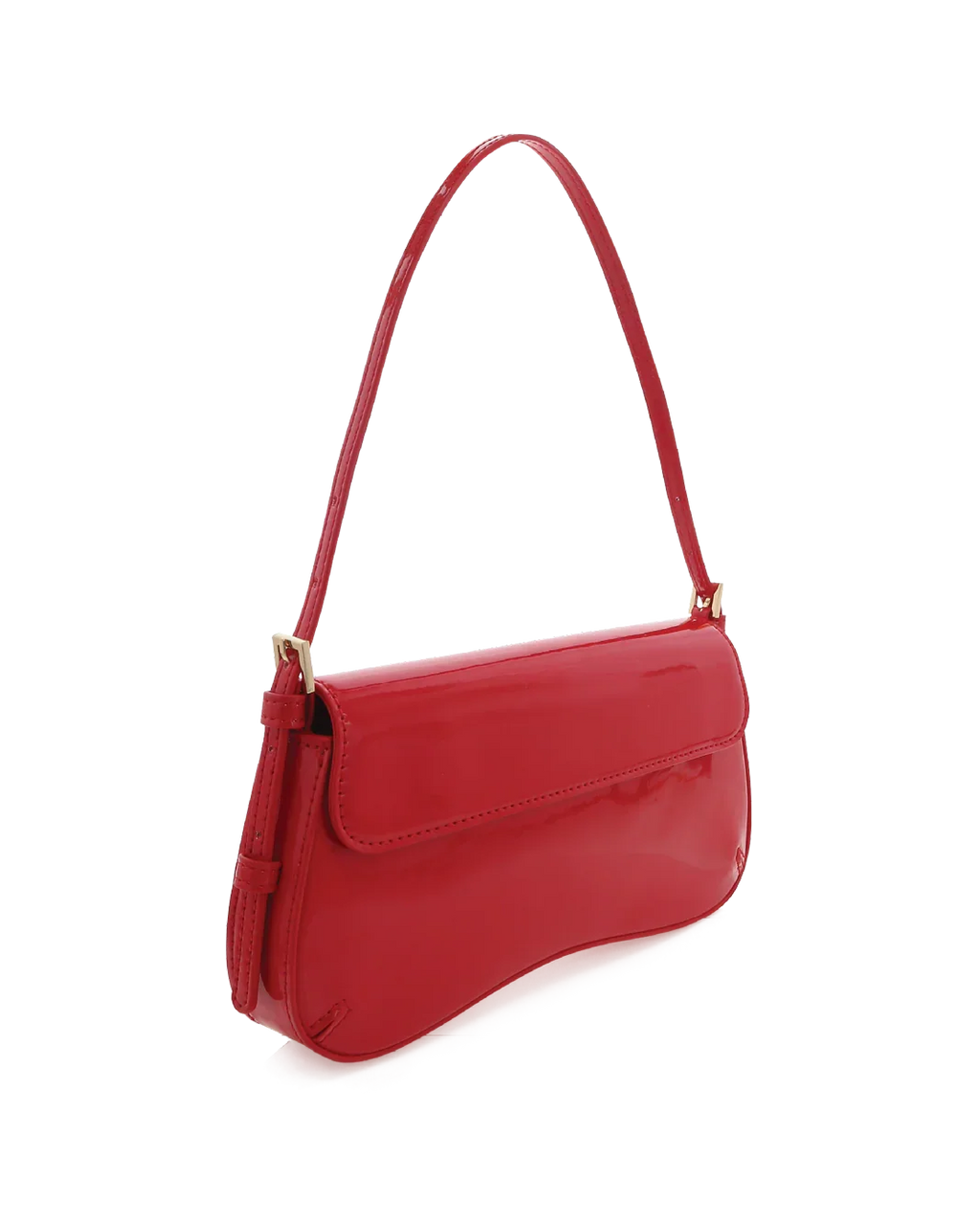 SABELLA SHOULDER BAG - CHILLI PATENT-GOLD