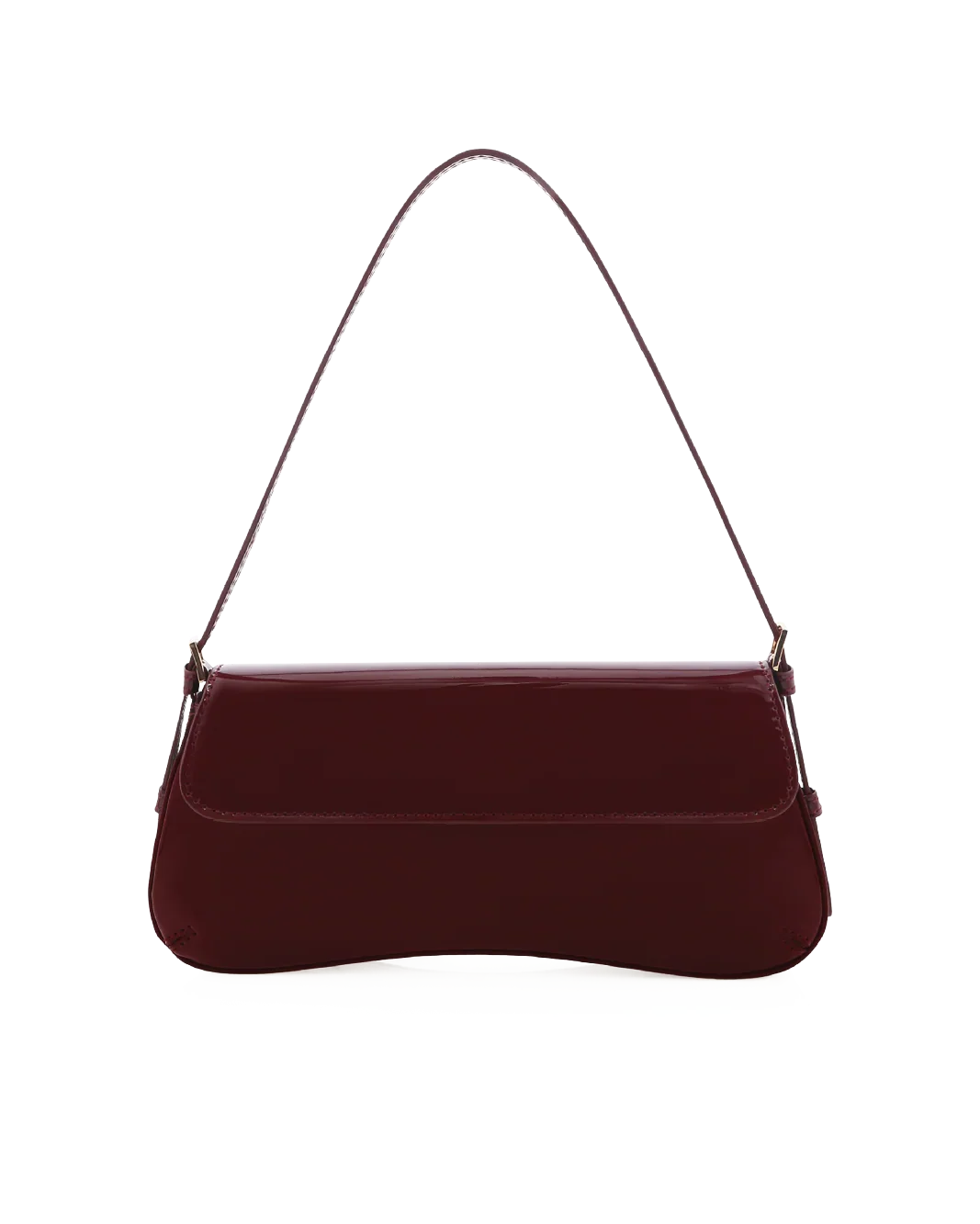 SABELLA SHOULDER BAG - CHERRY PATENT-GOLD