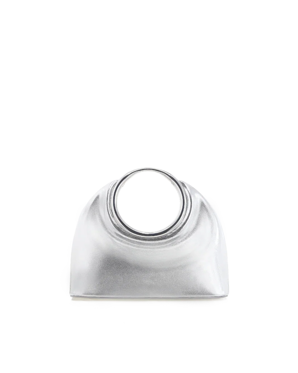 MONROE HANDLE BAG - SILVER METALLIC
