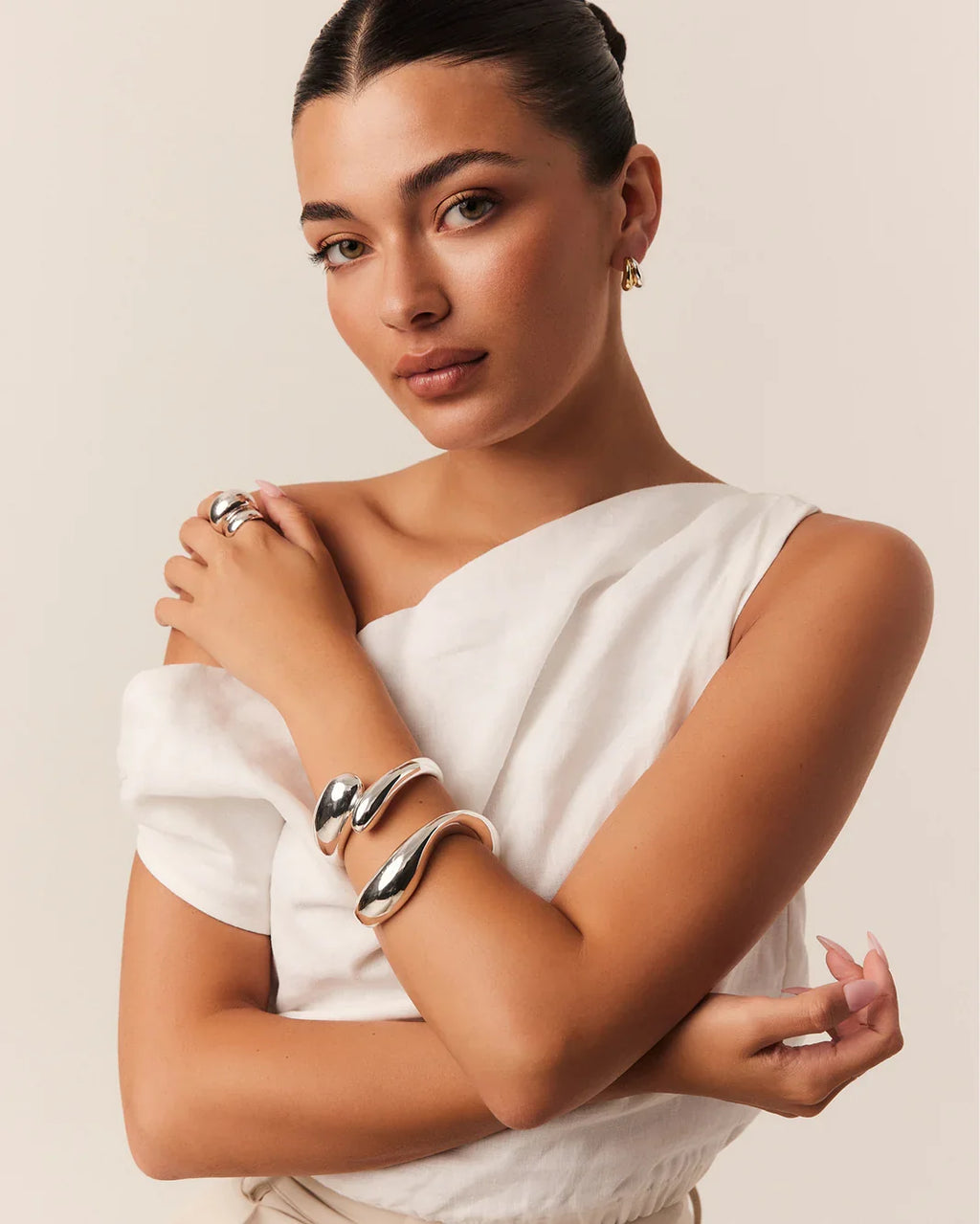 GAIZA BANGLE - SILVER