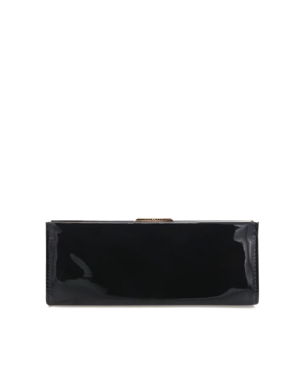 VIVIENNE CLUTCH BAG - BLACK PATENT-GOLD