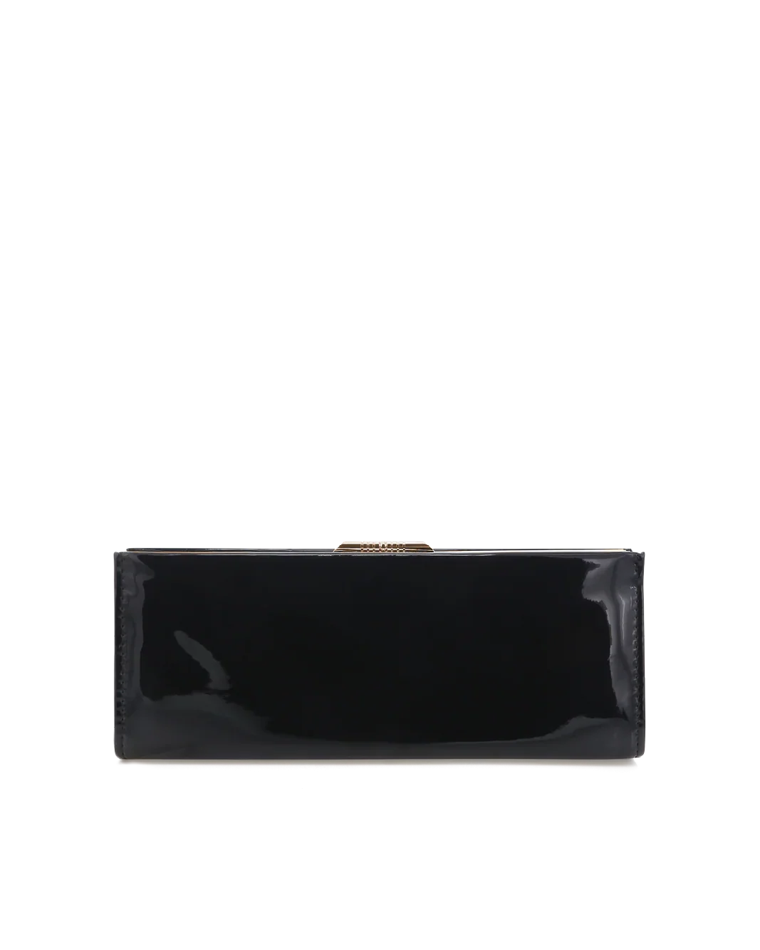 VIVIENNE CLUTCH BAG - BLACK PATENT-GOLD