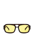 THE SUKI - DARK HAVANA TORT-YELLOW