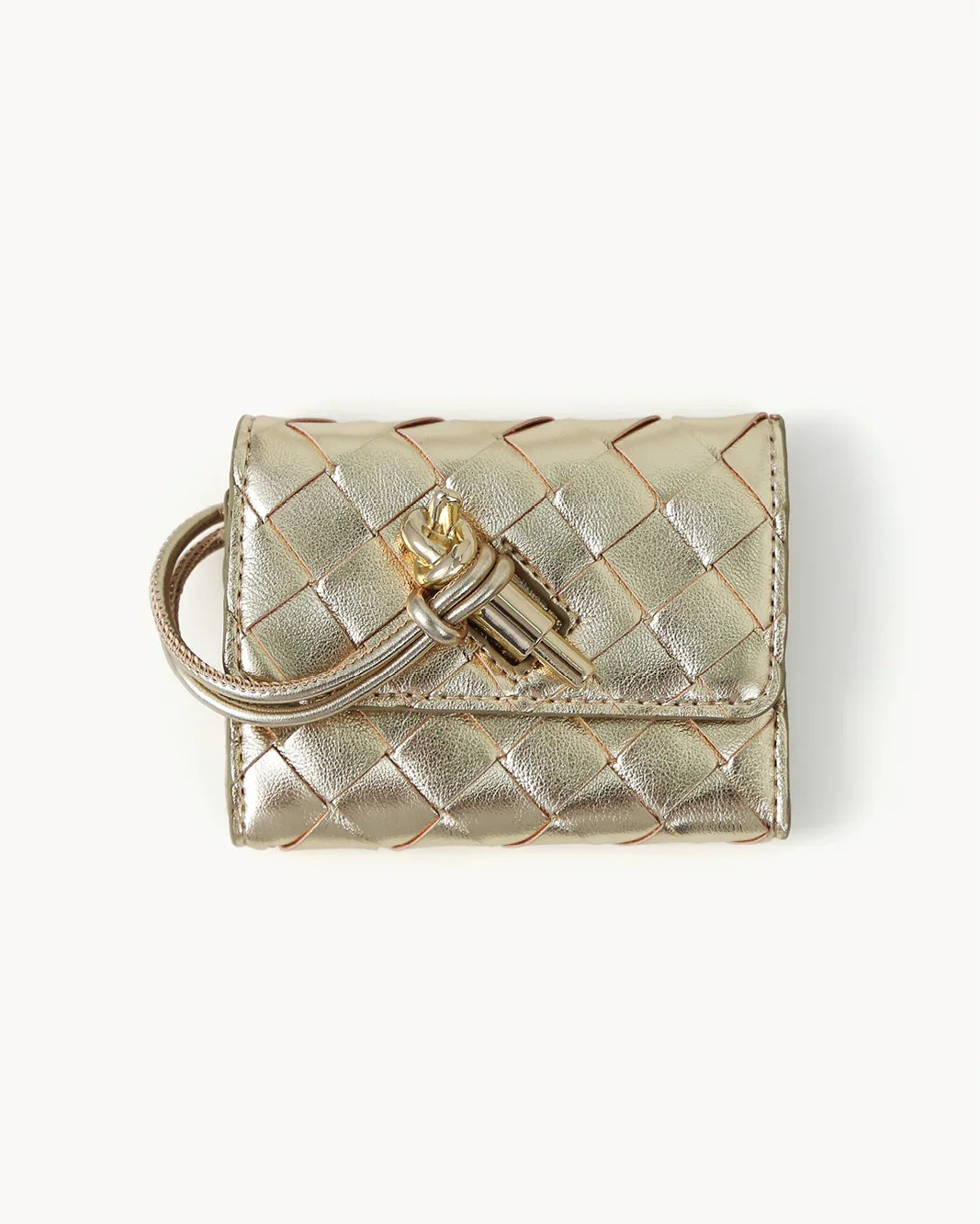 ALICE WALLET - GOLD METALLIC