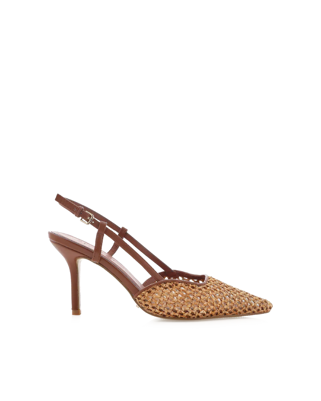 KAMERON - DARK TAN-NATURAL RAFFIA