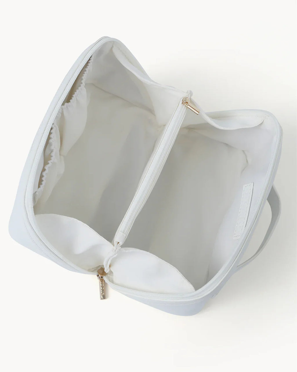 EXPANDABLE COSMETIC CASE - BONE SAFFIANO