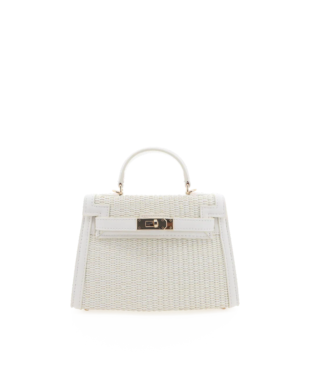 HARIETTE RAFFIA HANDLE BAG - CREAM RAFFIA-BONE