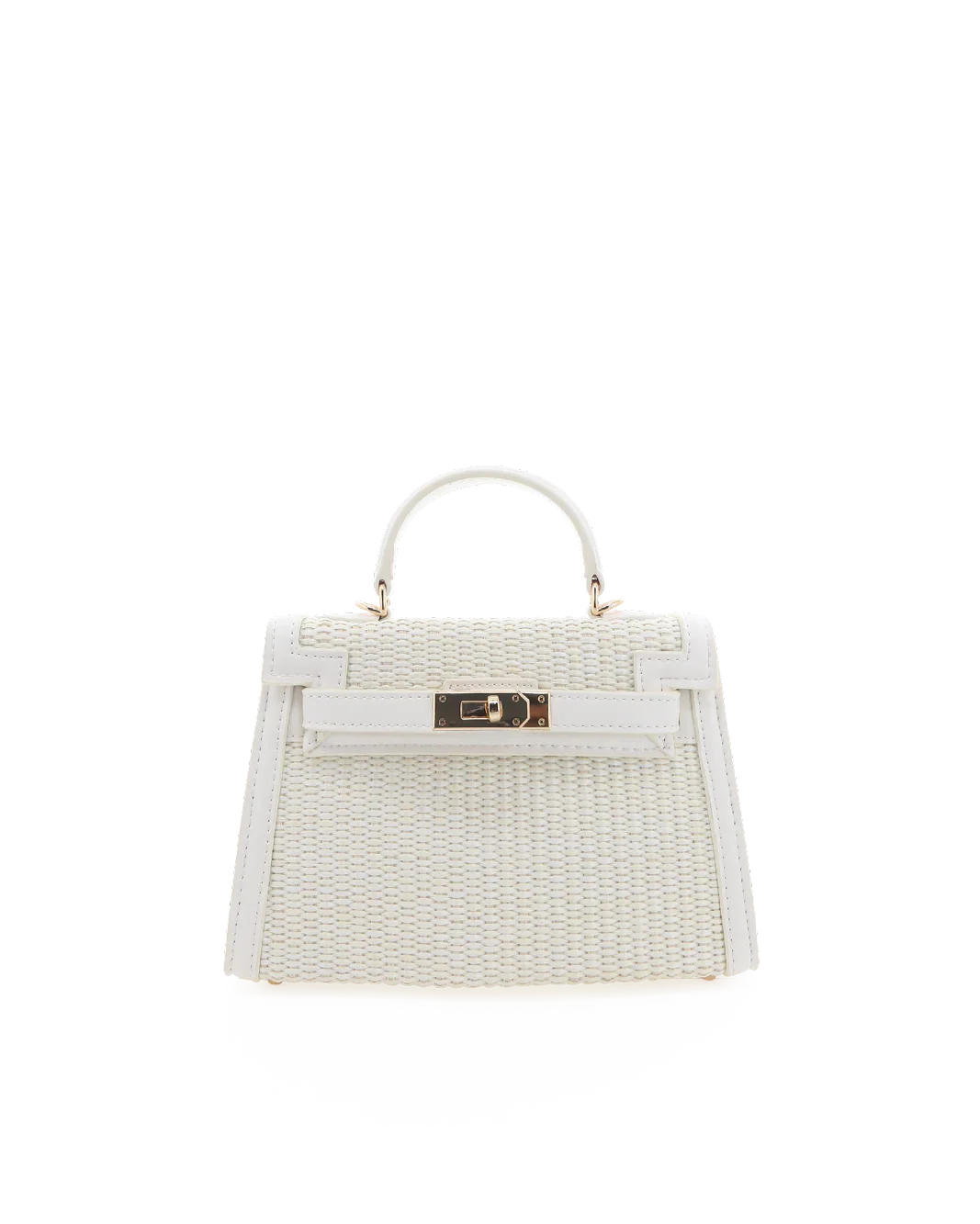HARIETTE RAFFIA HANDLE BAG - CREAM RAFFIA-BONE