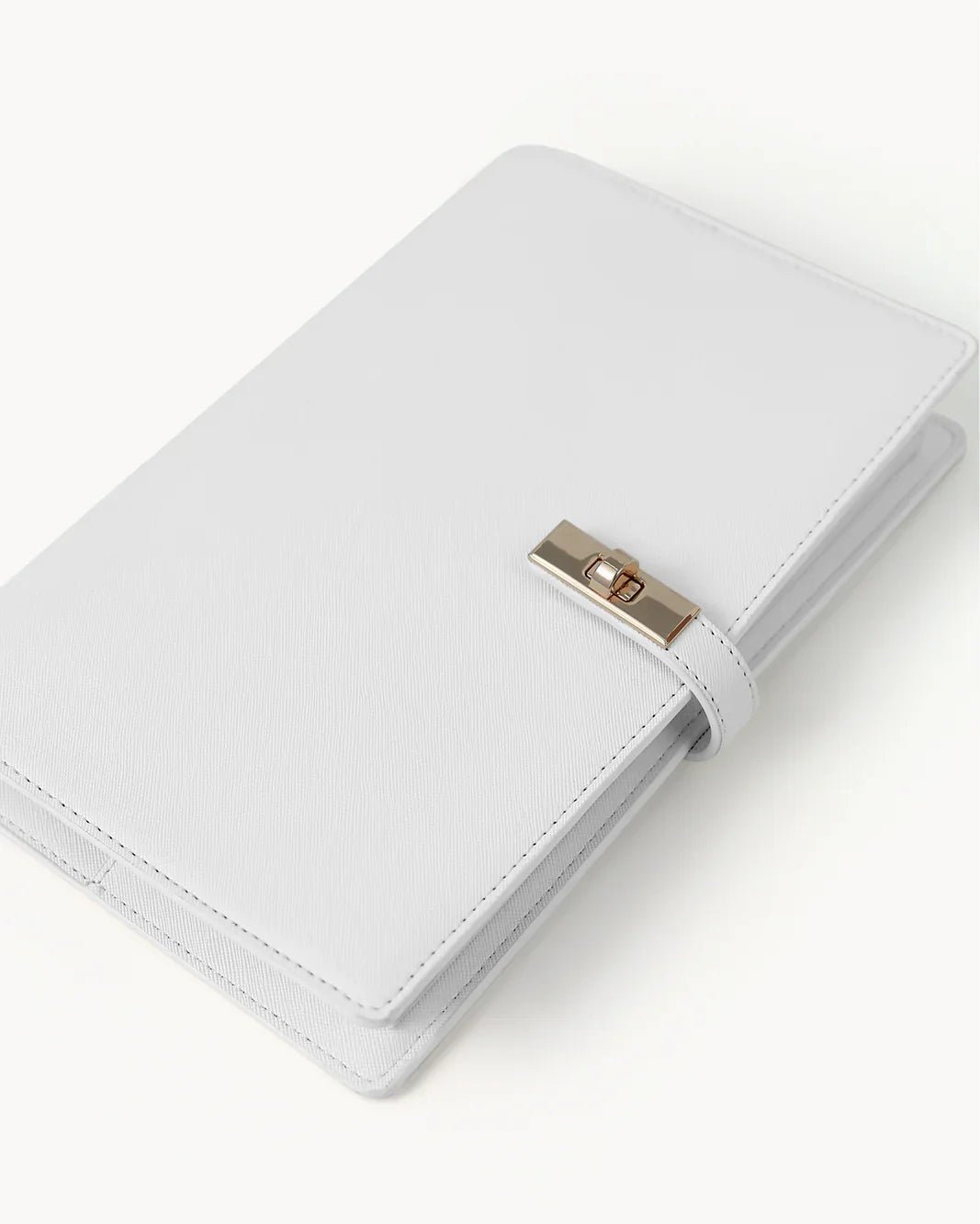 NOTEBOOK COVER - BONE SAFFIANO