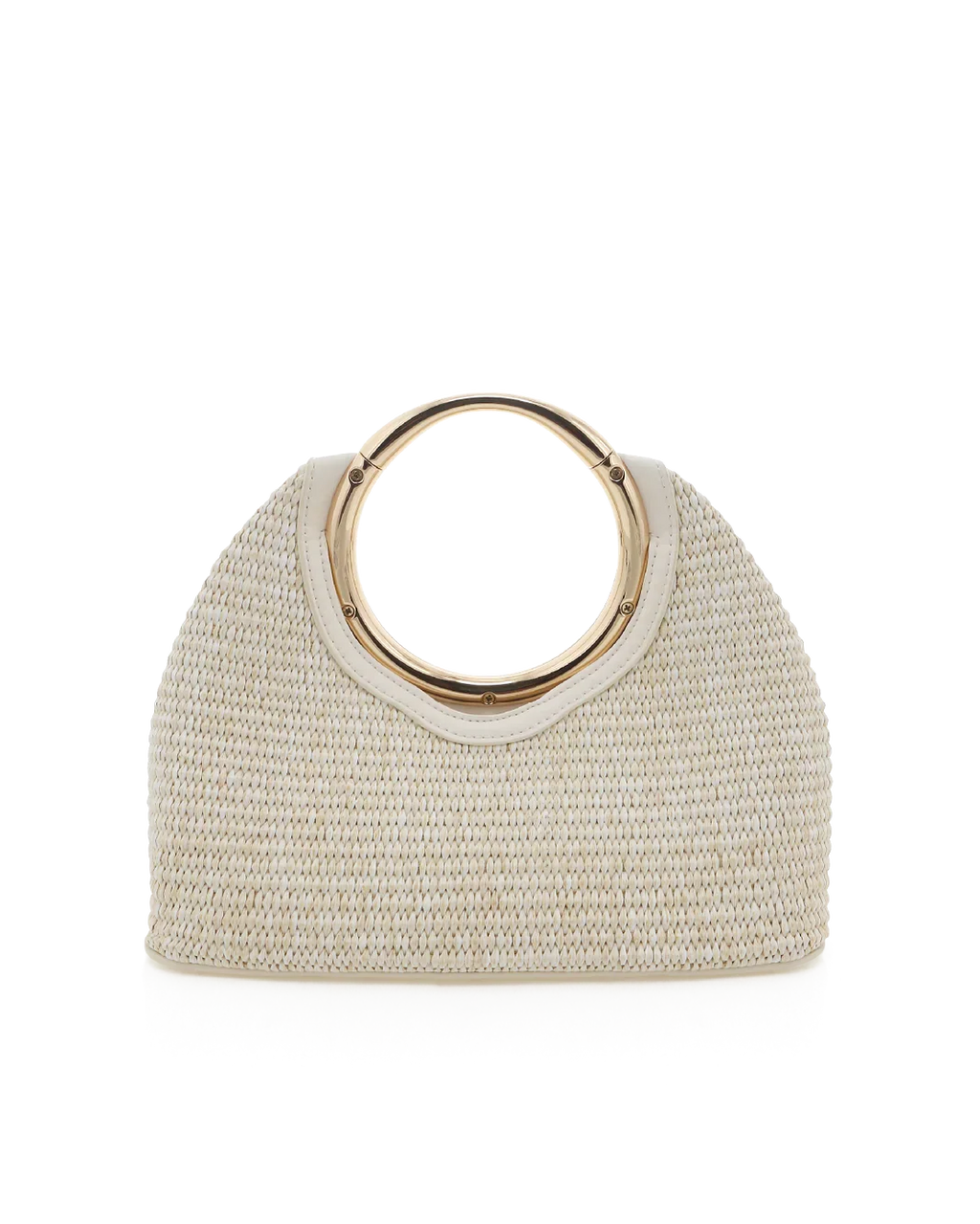 MONROE RAFFIA HANDLE BAG - CREAM RAFFIA-BONE