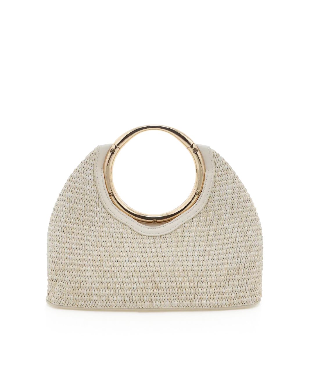 MONROE RAFFIA HANDLE BAG - CREAM RAFFIA-BONE