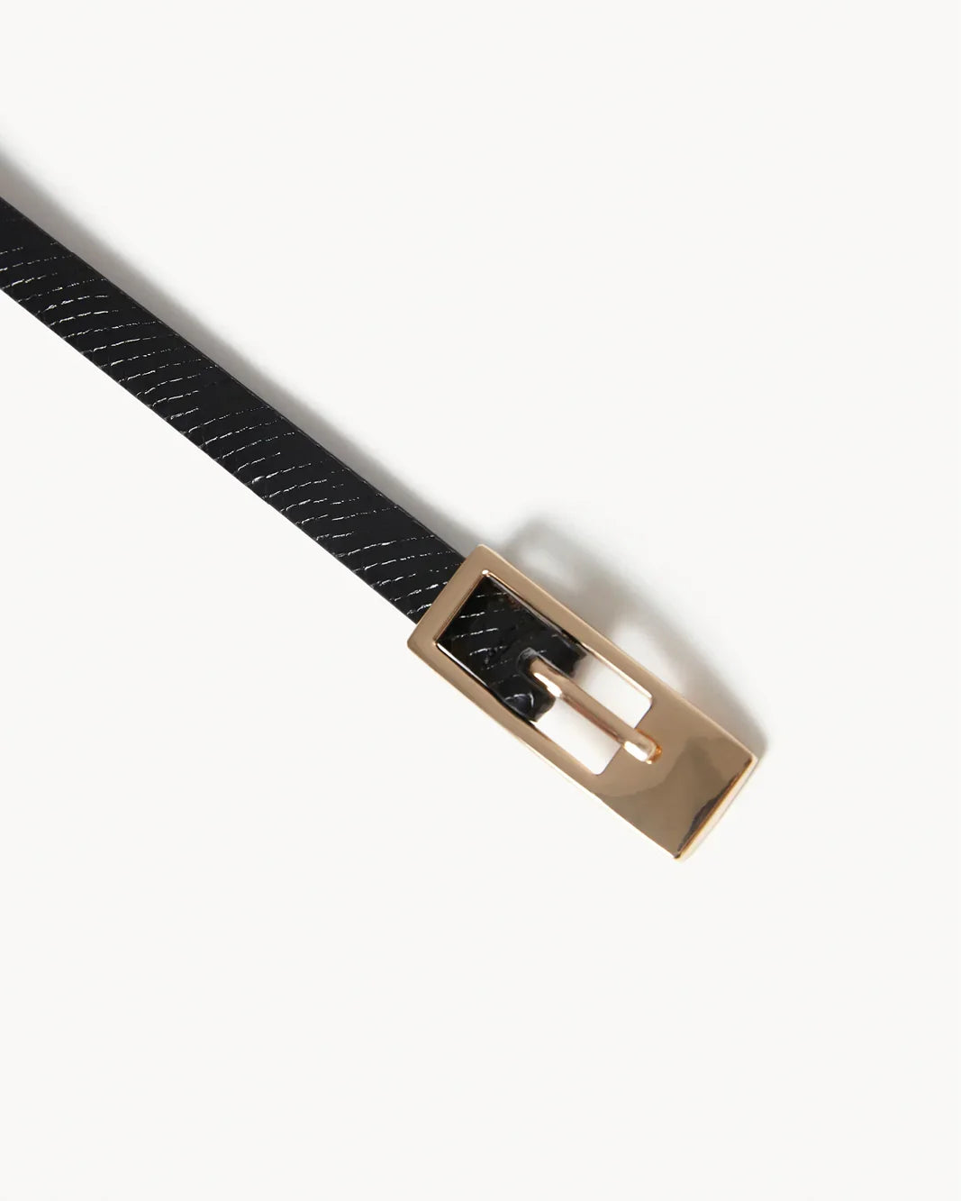 GLORIA BELT - BLACK SCALE-GOLD