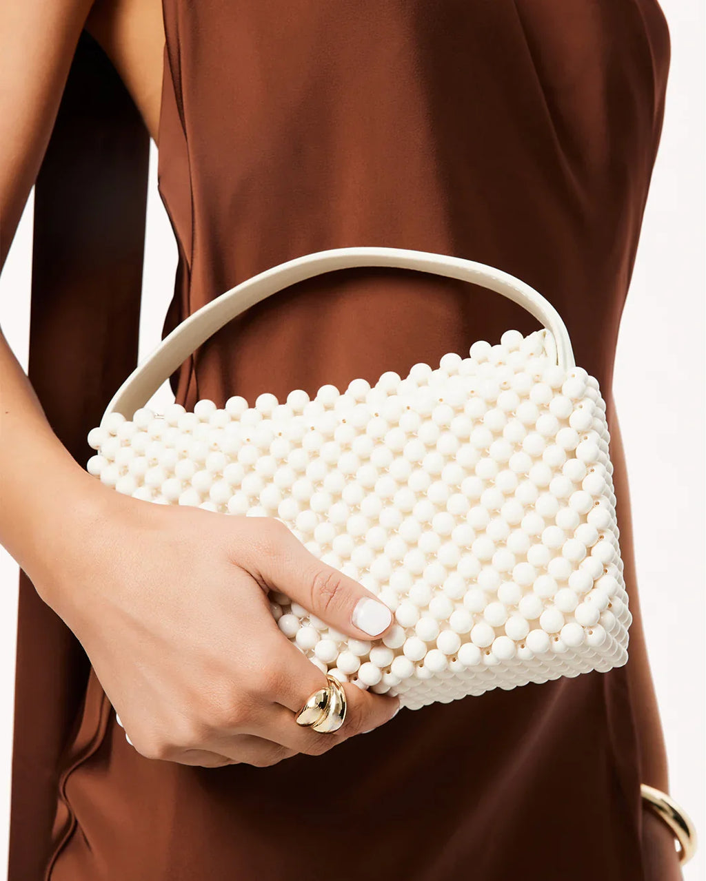 JEANIE HANDLE BAG - BONE