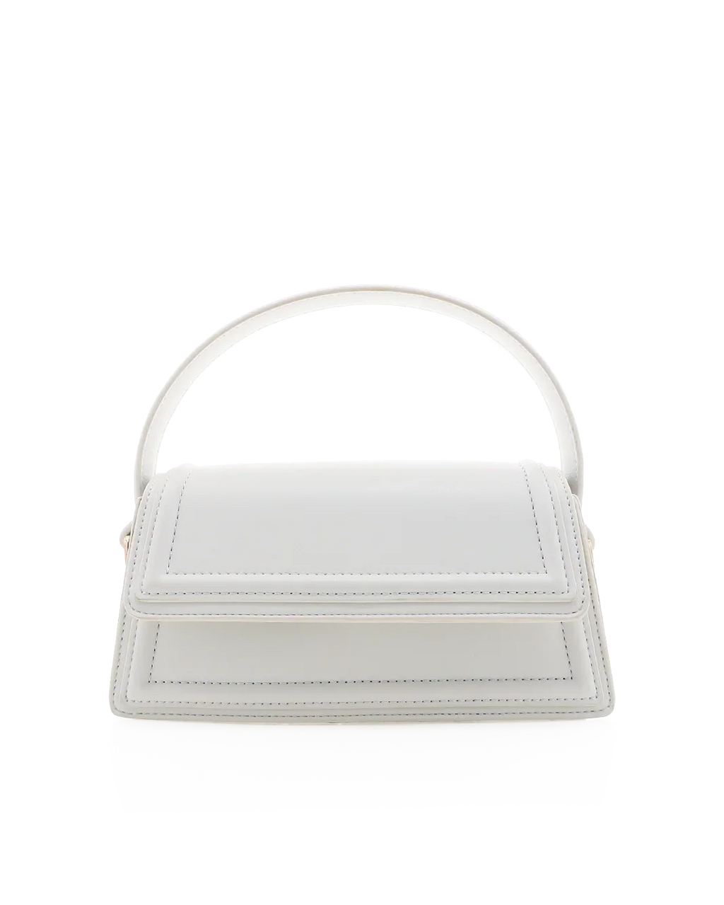 MARBLE HANDLE BAG - WHITE