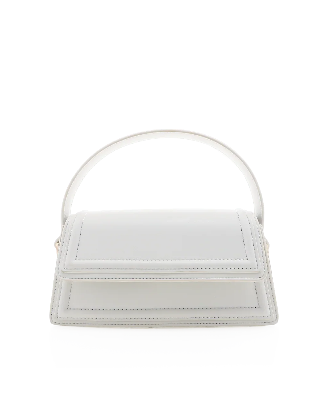 MARBLE HANDLE BAG - WHITE