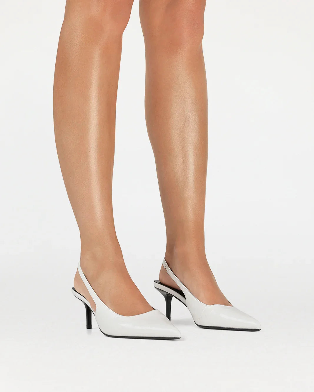 NAVEAH - WHITE PATENT CROC