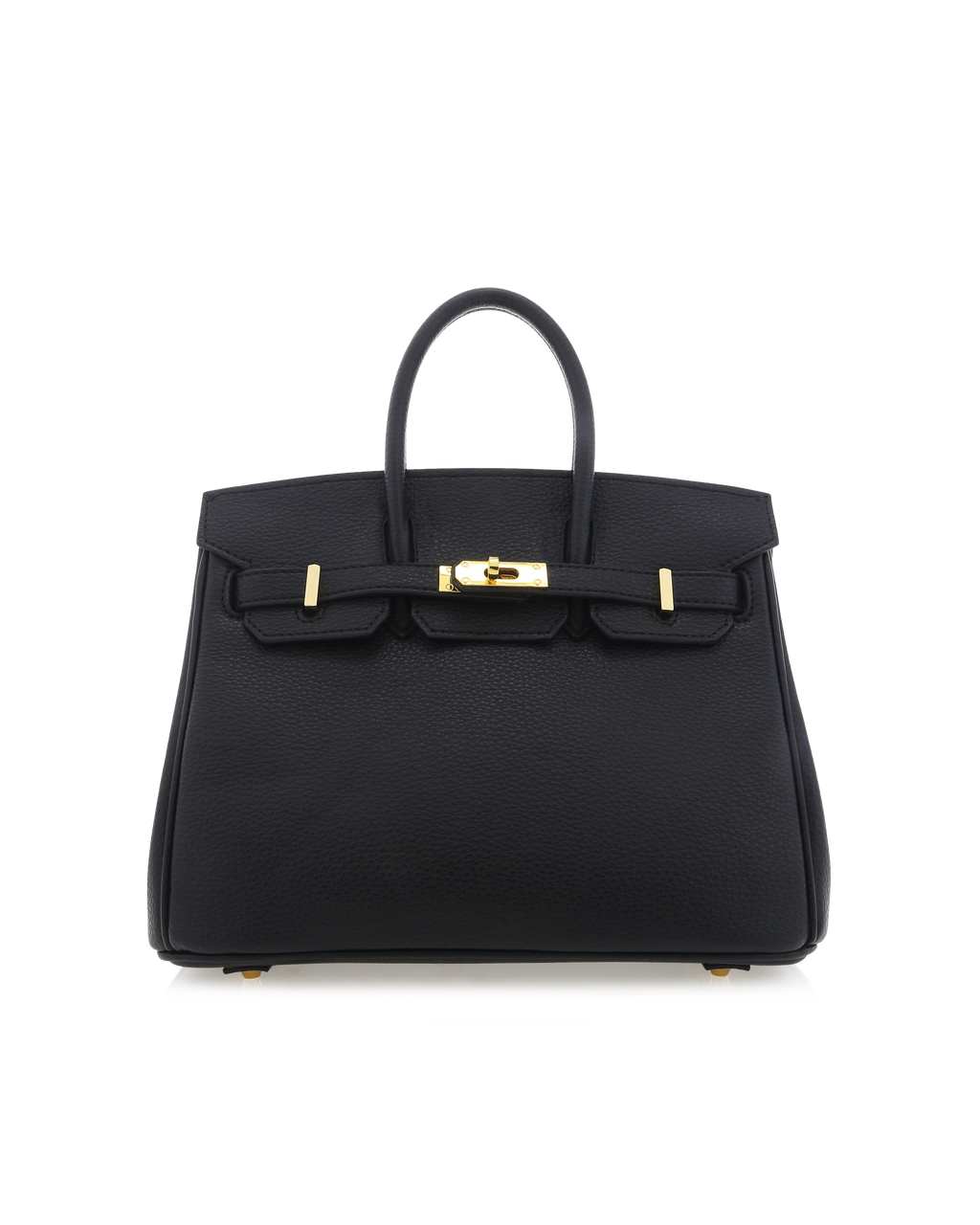 HAMPTON HANDLE BAG - BLACK PEBBLE