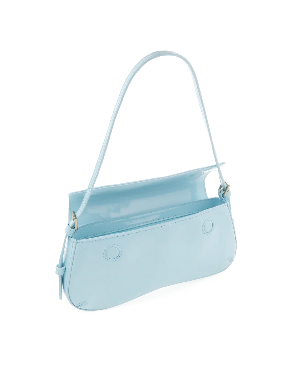 SABELLA SHOULDER BAG - SOFT BLUE PATENT-GOLD