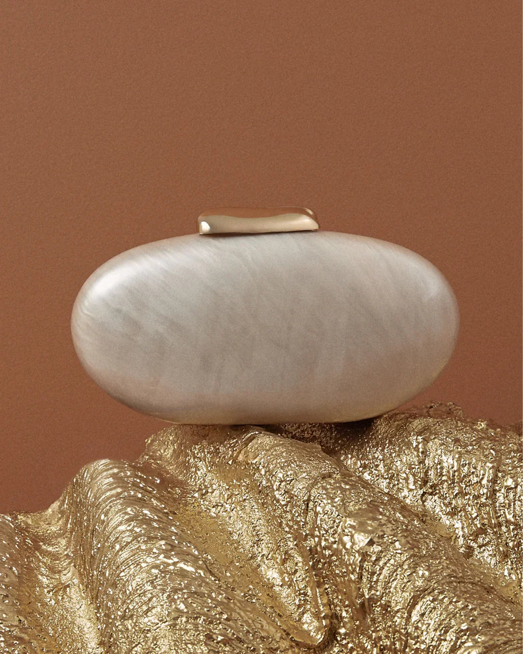 AMINA CLUTCH BAG - IVORY