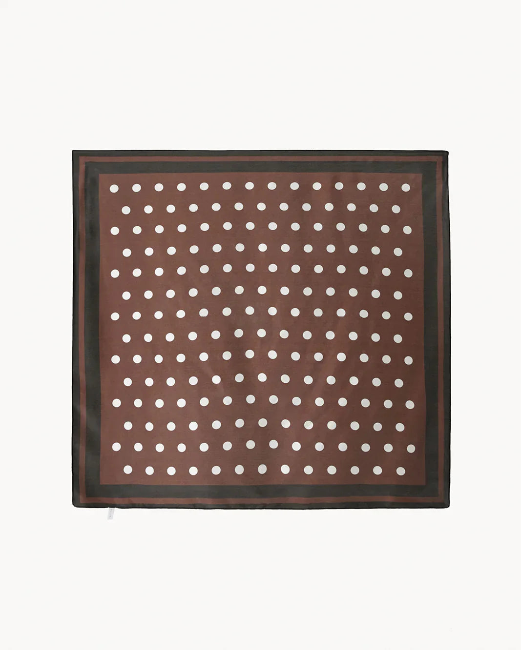 CASSIE SILK SCARF - CHOCOLATE POLKA DOT