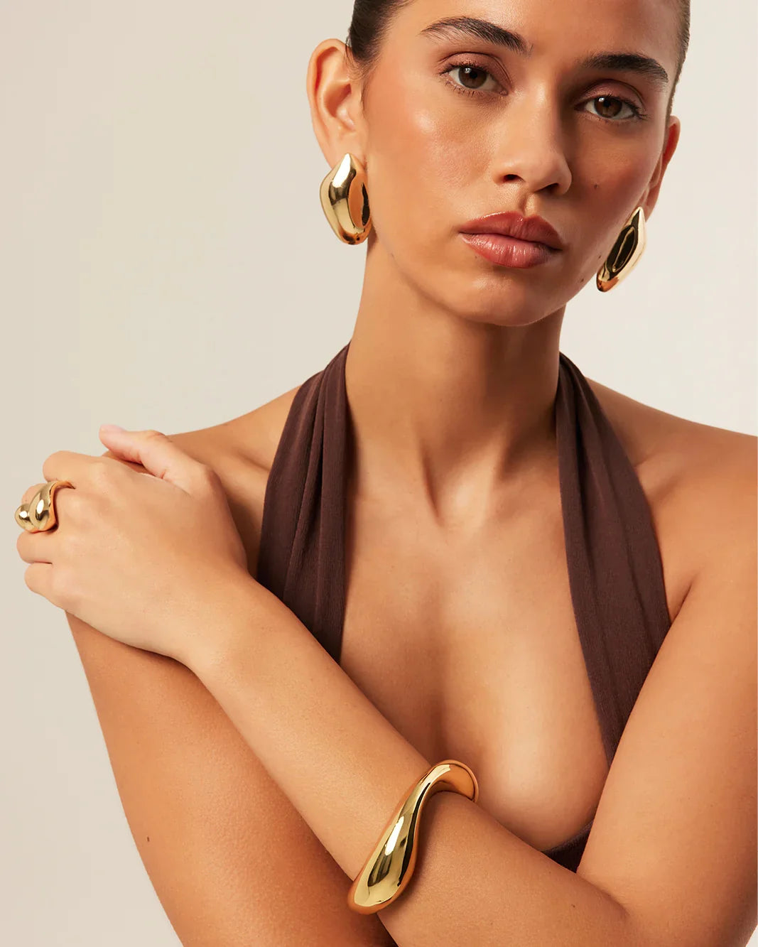 HARMONY BANGLE - GOLD PLATED 18K