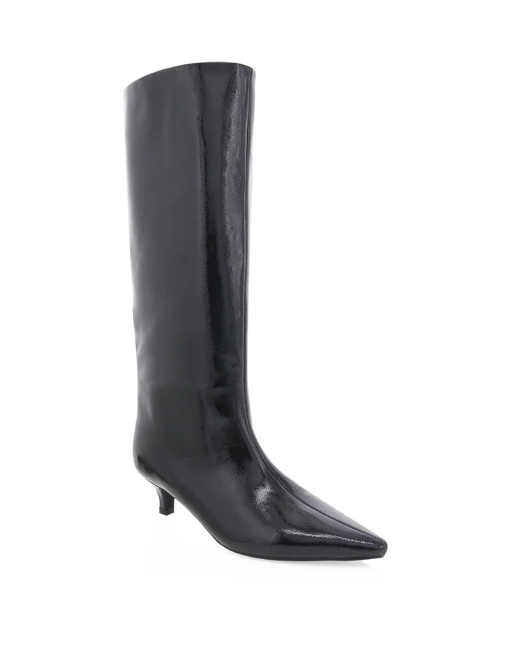 ELSPETH - BLACK CRINKLE PATENT