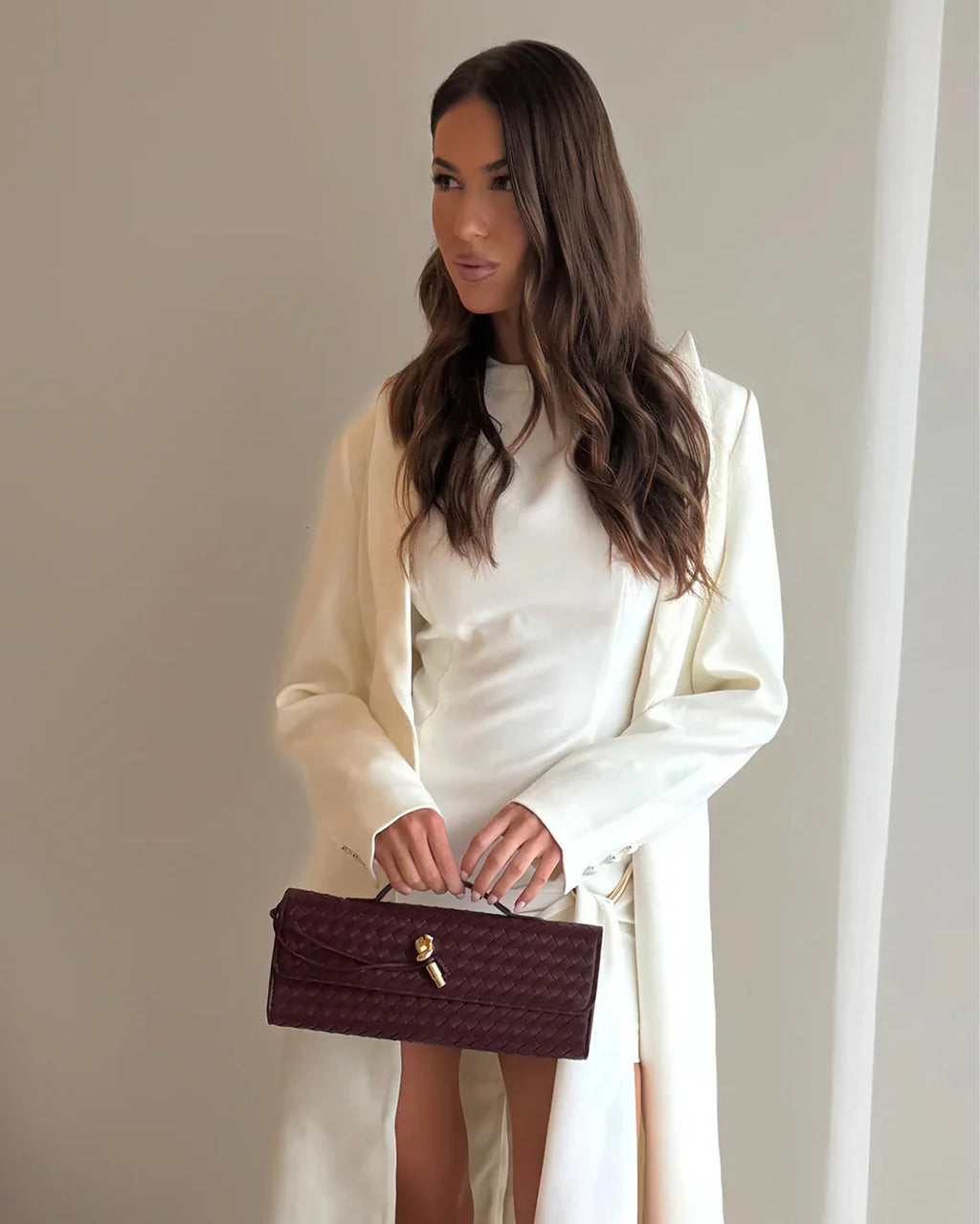 ALICE CLUTCH BAG - WINE