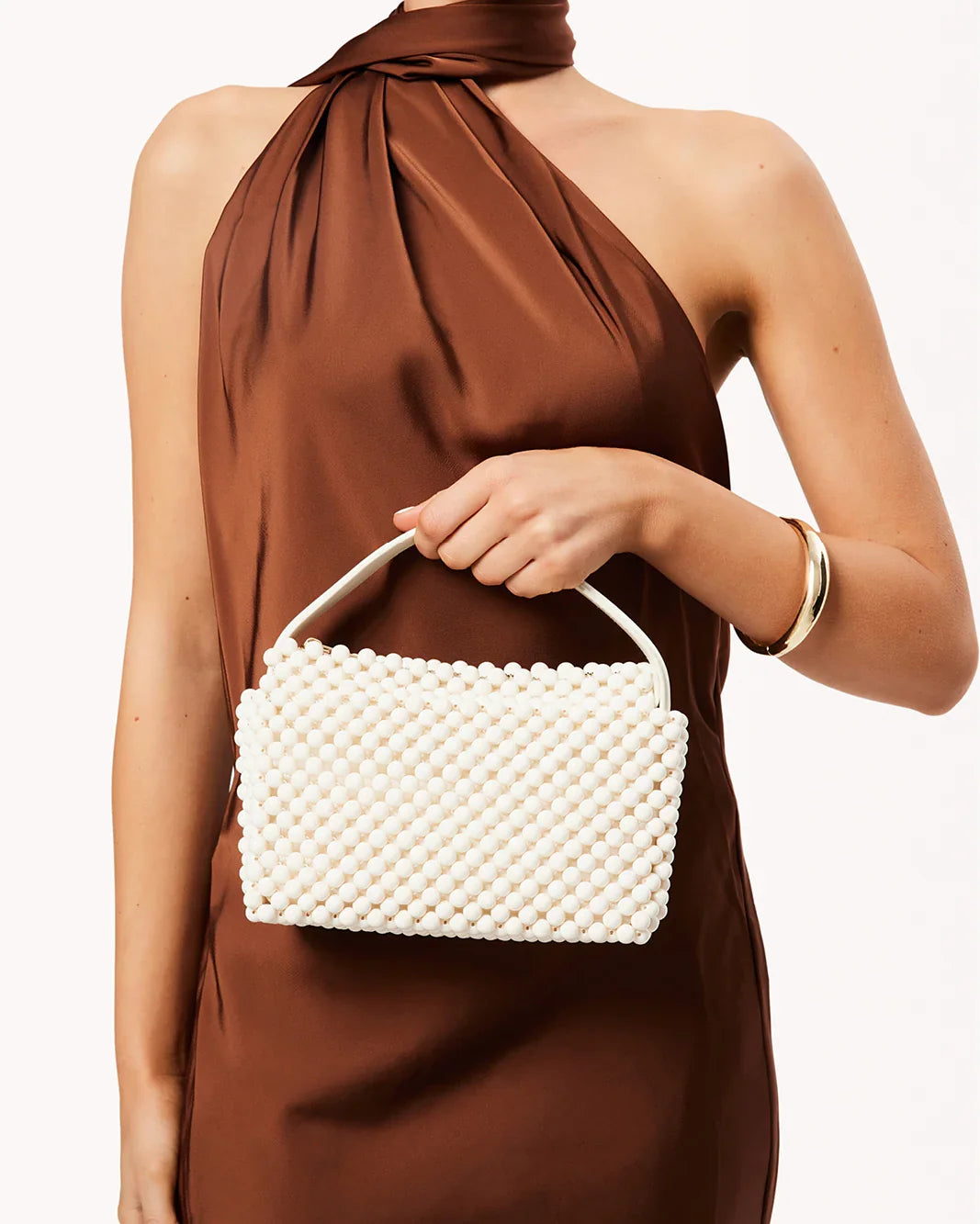 JEANIE HANDLE BAG - BONE