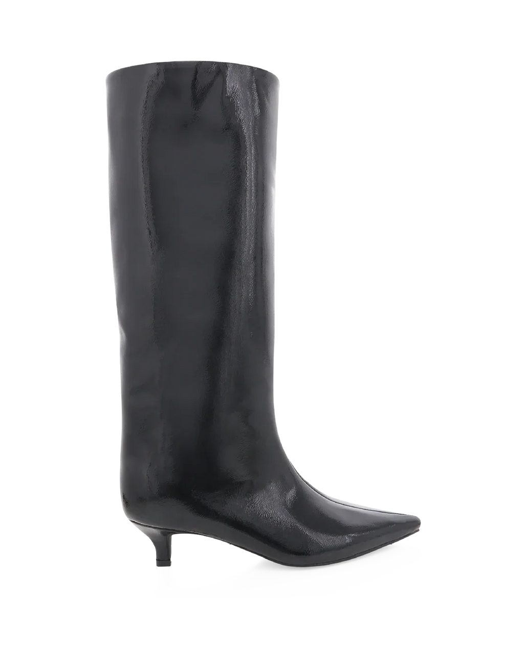 ELSPETH - BLACK CRINKLE PATENT