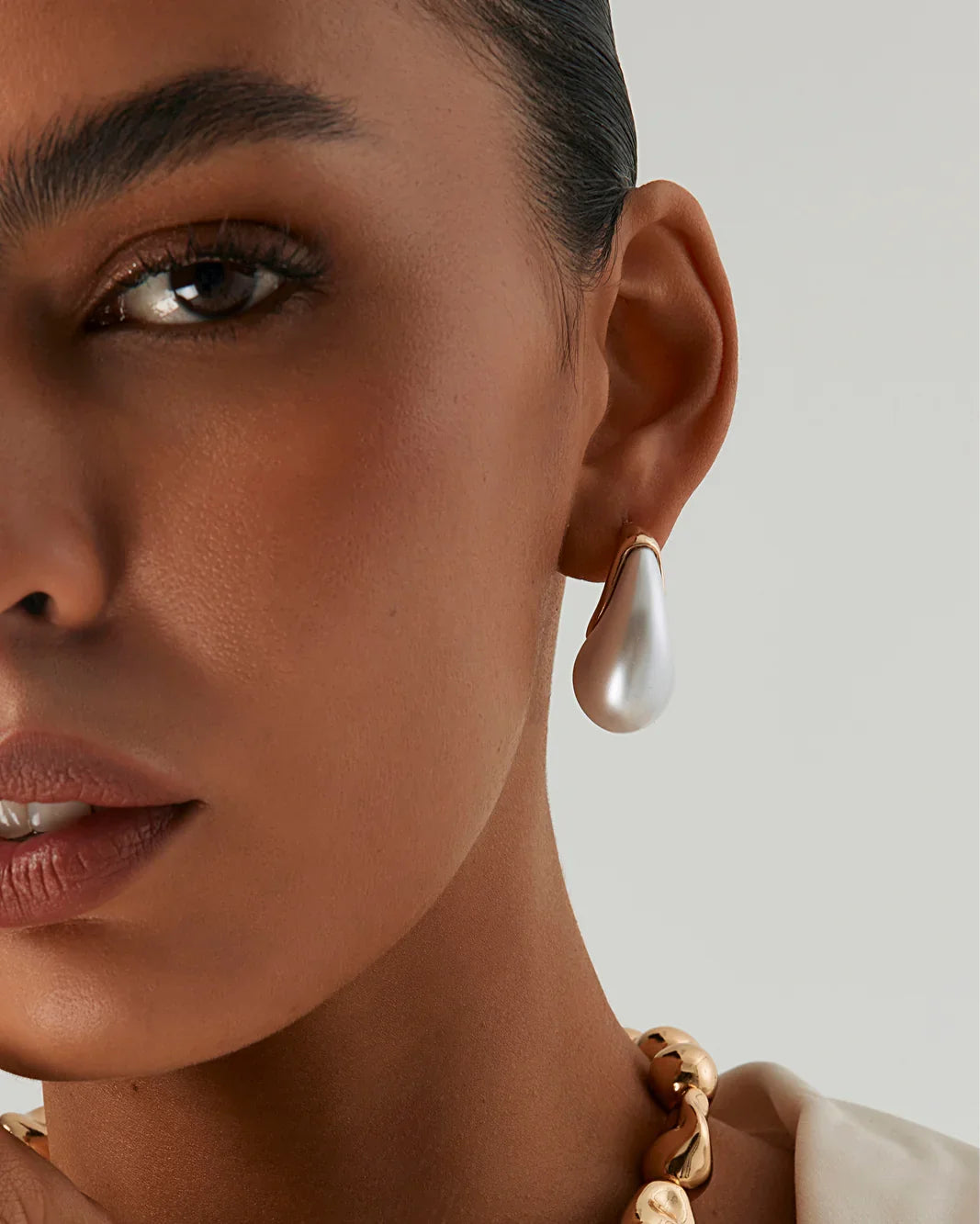 GALA EARRINGS - GOLD-PEARL