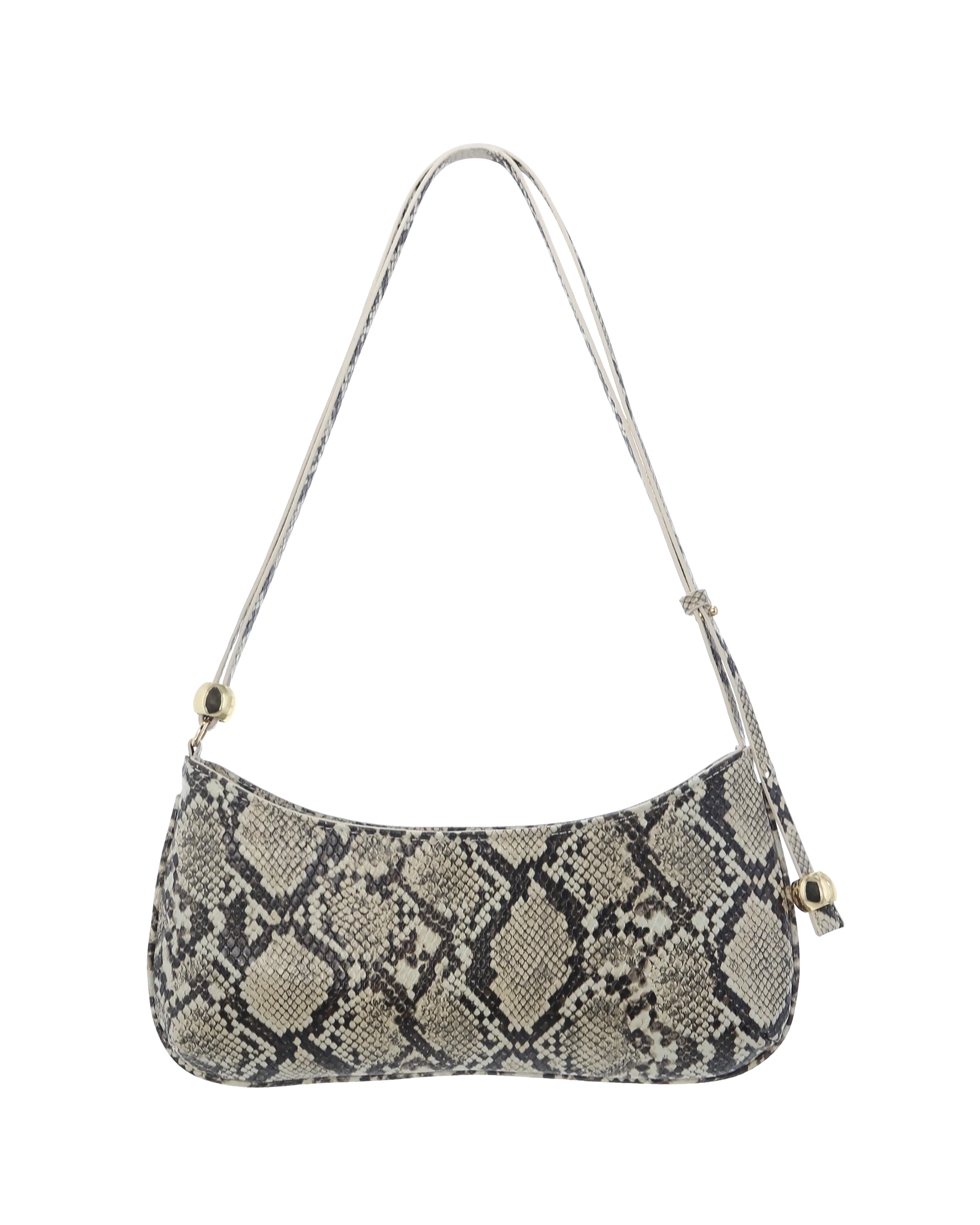 ROSABELLE SHOULDER BAG - CREAM SNAKE